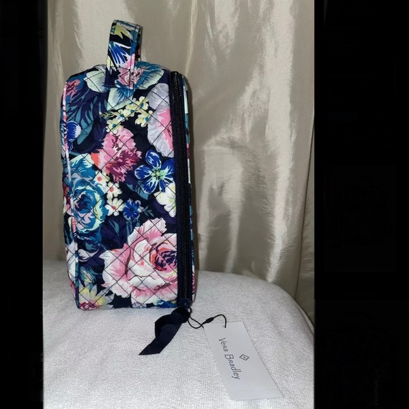 NEW Vera Bradley Quilted Insulated Lunch Bunch Zip Bag in Garden Grove🌷🌸💙 - Picture 6 of 8